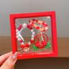 Set de Accesorios para el Cabello de Navidad para Niñosren Lindos Muñeco de Nieve Árbol de Navidad Pasador Dibujos Animados Banda para el Cabello Pinza Bb Pulsera Accesorios para Bebé