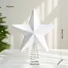 Estrella decorativa para la punta del árbol color champán, estrella explosiva de espuma, decoración navideña con purpurina, adorno navideño, decoración de mesa navideña