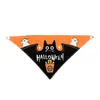 Bandana de Halloween para Mascotas con Estampado de Calavera, Calabaza y Murciélago, Diseño de Botón a Presión para Perros y Gatos Pequeños a Medianos, Babero para Perros Grandes