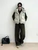 Chaleco de algodón con capucha de moda petite estilo coreano, estilo corto, chaqueta de diseño casual para otoño e invierno 2026, moderno