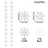 Nuevos accesorios de decoración navideña transfronterizos, copos de nieve de costura, tiras colgantes de doble cara, diseño de escena, suministros para fiestas