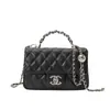 Bolsos para Mujer 2025 Nuevo Estilo Popular de Este Año Bolso Cruzado de Hombro Único Bolso Cuadrado Pequeño de Cuero Genuino Acolchado con Cadena