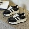 Zapatos Deportivos Casuales Versátiles Nuevos de Primavera para Mujer, Zapatos de Entrenamiento Alemanes, Antideslizantes, con Plataforma para Aumentar la Altura, Zapatos de Papá para Mujer