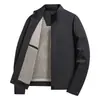 Chaqueta de otoño para hombre transfronteriza, color liso, estilo old money, nueva chaqueta ejecutiva versátil con cuello alto para otoño