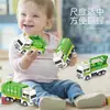 Coche de juguete para niños de fricción, vehículo de ingeniería, juguete educativo y creativo, perfecto como pequeño regalo para preescolares y niños pequeños, cochecito mini de inercia
