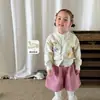Zhele Roupas Infantis Conjunto de Inverno para Meninas 2026 Desenho Dopamina Top e Calça Infantil Malha Roupa para Bebê Menina