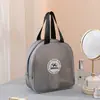 Bolsa Portátil de Armazenamento para Viagem com Rede, Bolsa de Mão Feminina, Necessaire Semi-Transparente, Necessaire de Maquiagem, Necessaire com Separação para Seco e Molhado