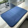 Alfombra de piso de forro polar coral acolchada a rayas, felpudo absorbente para puerta de baño, alfombra de baño antideslizante Temu Amazon, directo del fabricante