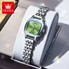 Reloj de la Marca Oris Nuevo Esfera Cuadrada Pequeña Correa de Acero Sólido Reloj de Cuarzo Resistente al Agua Luminoso Reloj para Mujer Reloj para Mujer