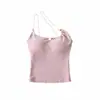 Marca Z Sexy Desmontable al por Mayor Ropa Exterior e Interior para Mujer Estilo Puro Deseo Ceñidor de Cintura Adelgazante Transfronterizo Top con Diseño de un Hombro Za