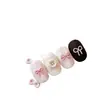 Arte de Uñas Pegatina de Botón Rosa con Lazo Decoración Linda para Uñas Pegatina para Funda de Teléfono Diario iPad Cámara Adorno