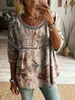 Moda Femenina Europea y Americana 2026 Estilo Transfronterizo: Top Vintage Único, Elegante, Casual, de Encaje Patchwork con Cuello Redondo para Verano