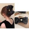 Moño Escape Princesa Pinza de Agarre Doble Cara Negro Pasador de Pelo de Alto Sentido Parte Trasera Cabeza Pinza de Tiburón Accesorios para el Cabello Sombrerería Venta al por Mayor