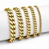 Collar NK de acero de titanio europeo y americano que no se decolora para hombre, pulsera versátil de moda para mujer, accesorios de cadena cubana, joyería personalizada para parejas