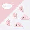 Clip Triangular de Esquina Estilo Japonés Sencillo, Clip Transparente Mate, Clip para Almacenamiento de Papeles de Examen y Documentos de Estudiantes, Clip para Bordes Anti-Rizado