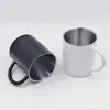 Taza de Acero Inoxidable Estilo Camping al Aire Libre Taza de Agua Doble Pared Aislada 304 Asa Taza de Boca Pequeña Personalizado OEM Logo Personalizado
