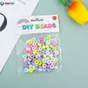 Exportação Transfronteiriça Resina Rosa Pulseira DIY Acessórios de Contas Cartão de Unha de Papel Cabeça Pulseira Acessórios de Contas Contas
