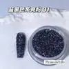 Venta Directa de Fábrica de Flores de Rosa Hada Azul con Polvo de Brillo en una Caja Redonda Grande, Decoraciones Clásicas de Arte de Uñas con Lentejuelas Azules