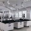 Encimera de Mármol de 18 mm, Banco de Acero Completo Resistente a Impactos para Laboratorio, Banco Lateral Central para Laboratorio Resistente a Altas Temperaturas
