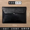 Maletín de negocios A4, bolsa para documentos, carpeta impermeable, bolsa de archivo de cuero engrosado, se puede imprimir con logo, en stock