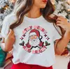 Estación Independiente de Amazon Sudadera de Manga Corta Navideña de Dibujos Animados Papá Noel Estampado de Letras ebay Comercio Exterior