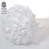 Buquê de casamento de flor artificial estilo coreano espuma de PE flor falsa nº 9 suprimentos de casamento para noiva buquê de pérola atacado