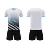 Conjunto de Uniforme de Treinamento de Futebol de Manga Curta de Secagem Rápida para Adultos, Uniforme de Equipe de Competição Estudantil, Camisa Respirável, Impressão Personalizada em Massa de Números