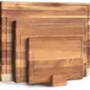 Juego de tablas de cortar onduladas para el hogar de madera maciza transfronterizas, tabla de cortar, tabla para charcutería, tabla para bistec, tabla de cortar para encimera de charcutería