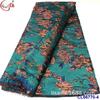 Tela de brocado jacquard antiguo con bordado de doble cara en hilo dorado y plateado Tela de encaje brocado africano