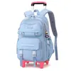 Mochilas Escolares Personalizadas para Alunos do Ensino Fundamental, Meninas do 3º ao 6º Ano, Mochilas Escolares de Grande Capacidade para Alunos do Ensino Fundamental com Seis Rodas, Escalada de Escadas, Redução de Carga
