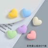 Lindos Imanes de Nevera Estéreo Color Morandi en Forma de Corazón Accesorios Educación Temprana para Niños Pegatinas Magnéticas para Pizarra Accesorios Decorativos