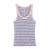 Item Quente Transfronteiriço do AliExpress Nova Coleção Primavera 2026 Novo Top Feminino Canelado Sem Mangas Slim Fit 3253301