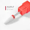 Broca de cerâmica para nail art transfronteiriça de alta qualidade, tipo bala única, ferramenta de lixador de unhas elétrico, broca tipo espiga