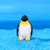 Nuevo Pingüino Lindo Musgo Micro Paisaje Nieve Adornos Bloque de Hielo Resina Paisajismo Adornos