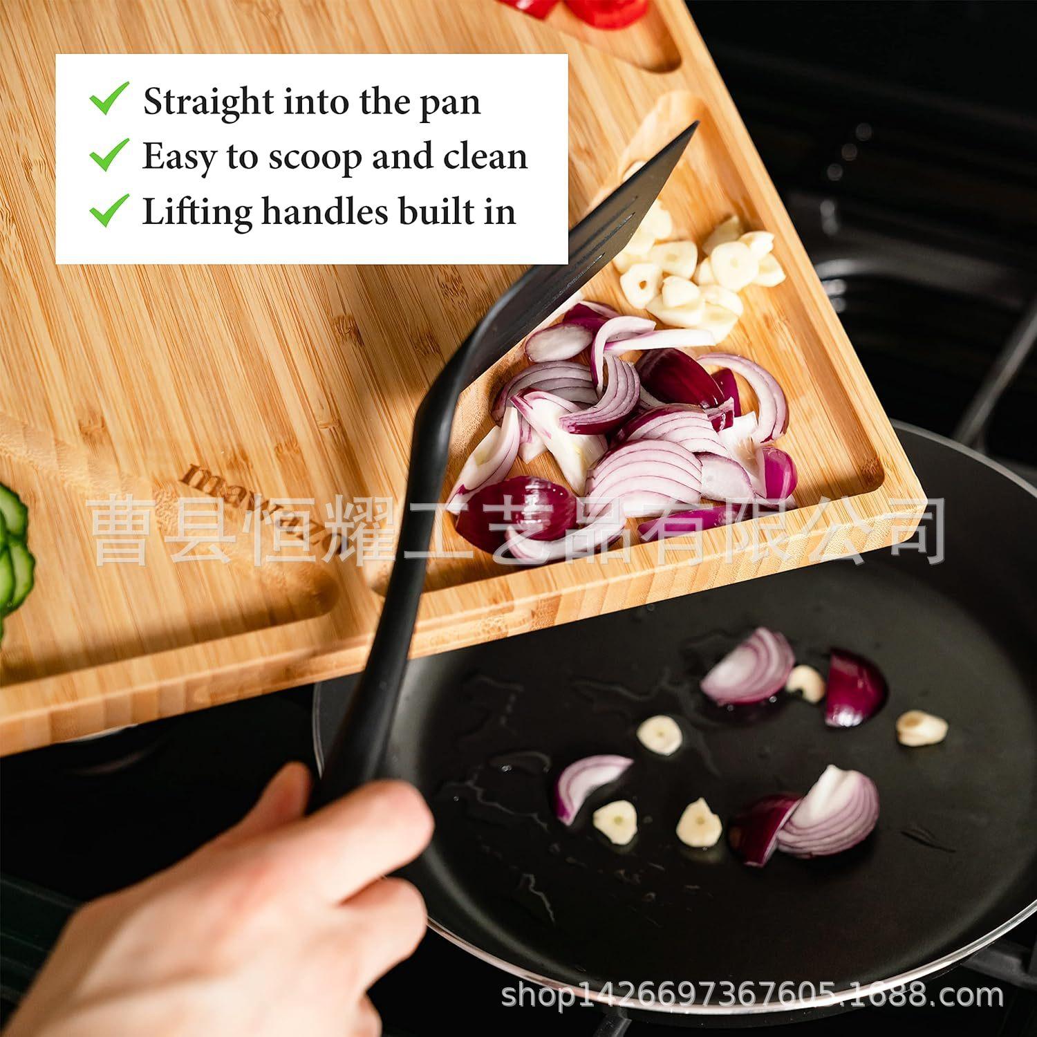 竹制菜板双面可用砧板多功能分格托盘家用可定制餐盘BSCI F