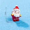Miniatura de paisaje linda estrellita figura de Papá Noel, accesorios de decoración DIY escena de nieve, adornos pequeños
