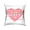 Fronha de Travesseiro Casa Almofada Sofá Mesa de Cabeceira Decoração Foto de Amor Almofada Rosa Fronha Estampada Dia dos Namorados