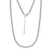 Colar Huasheng Jewelry de Prata S925 Corrente Tennis 2,0mm Zircônia Branca Modelo Venda Direta da Fábrica Atacado
