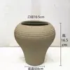 Vaso de Flores Cerâmico Cru Estilo Retrô, Respirável, Grande e Grosso, Adequado para Flores de Varanda, Plantas Verdes, Plantas de Interior Como Árvore da Fortuna, Vaso Pequeno