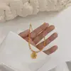 Estilo Coreano Estilo Ins Doce Retrô Colorido Cristal Colar Pequena Margarida Fofo Doce Flor Colar Atacado