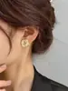Diseño exclusivo alta lujo Pendientes de rosa temperamento socialité pendientes retro mujer verano 2022 nueva tendencia