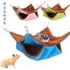 Nido cálido para hámster, hamaca de doble capa, bolsa de miel para ardillas, hamaca de peluche para musarañas, nido de peluche para mascotas pequeñas