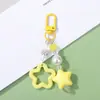 Chaveiro de Carro Estrela Pintada Colorida Pingente de Estrela de Cinco Pontas Colorido Doce Pingente de Bolsa Pérola Venda por Atacado
