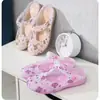Nuevos zapatos de verano con agujeros estampados sandalias para mujer zapatos de gelatina sandalias ropa exterior para mujer sandalias de punta cerrada antideslizantes para mujer