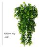 Planta colgante de pared de eucalipto de ratán artificial de hoja redonda, simulación de planta verde, enredadera, decoración para el hogar y exteriores