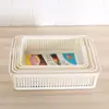 Cesta Organizadora de Escritório Minimalista Moderna Sala de Estar Cozinha Tela de Frutas Plástico Brinquedo Cesta de Miudezas Fabricantes Atacado