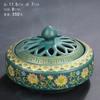 Queimador de incenso de cerâmica cloisonne 2/4 bobina incenso queimador de incenso queimador de incenso incenso maneira esmalte cor fábrica de vendas diretas transfronteiriças