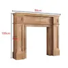 Mueble de chimenea vintage estilo francés, soporte de chimenea minimalista estilo americano, mueble de chimenea decorativo para entrada de sala de estar de casa de huéspedes