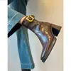 Primer Encuentro: Botines de Tacón Grueso para Mujer Ji Fang, Nueva Colección Otoño/Invierno 2026, Botas Versátiles Adelgazantes, Elegantes Botas Martin de Tacón Alto