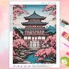 Ventas Directas de Fábrica 5D Pegatinas Serie Paisaje Personaje Estilo Japonés Set Pintura Diamante Diamante Cuadrado Redondo Completo Bordado Diamante Hecho a Mano